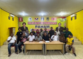 Tim Pemangan Paslon Wali Kota dan Wakil Wali Kota Sorong nomor urut 01 nyatakan sikap tolak hasil Pilkada.