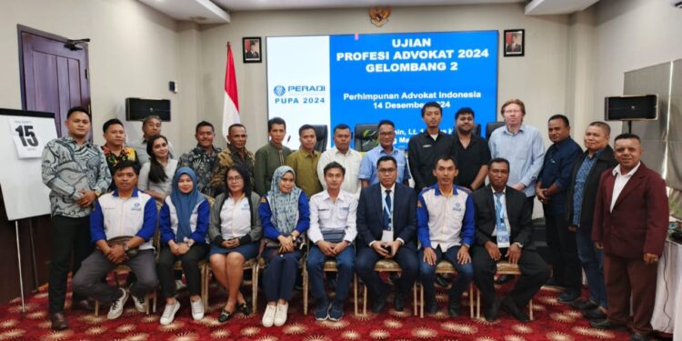 Peserta Ujian Profesi Advokat yang diselenggatakan DPC Peradi Sorong.