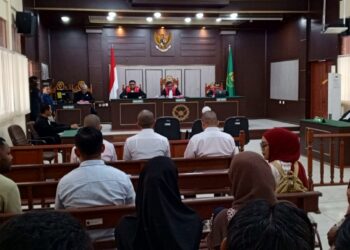 Sidang putusan perkara politik uang digelar di PN Sorong.
